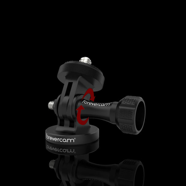 Forevercam 5 in 1 Aluminum Action Camera with Wing Screw Accessories Tripod Mount Adapter Kit for Gopro Session, Fusion, Hero, 6, 5, 4, 3 +, 3, 2, 1