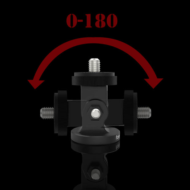 Forevercam 5 in 1 Aluminum Action Camera with Wing Screw Accessories Tripod Mount Adapter Kit for Gopro Session, Fusion, Hero, 6, 5, 4, 3 +, 3, 2, 1