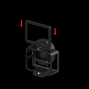 Aluminium Housing Case  for Gopro Hero 6 Black Action Camera Black with Rear Door (Gopro Hero 6 Black Aluminium Case)