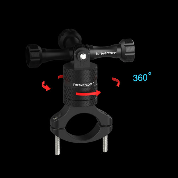 Mountain Bike Camera Handlebar,for All gopro Models/Action Cameras Mountain Bike Mount, Aluminium 360 Degree Rotation Upgraded Version